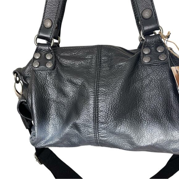 Patricia Nash Black/Silver Ombre Reims Leather Satchel/Shoulder/Crossbody, OS - Picture 2 of 12